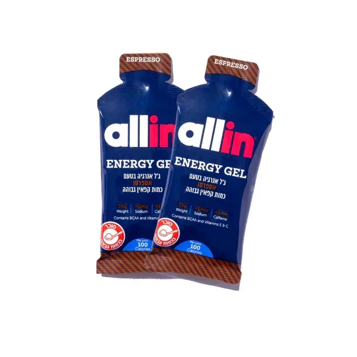 ג׳ל אנרגיה אול אין / Allin Energy Gel / מכיל 24 יחידות ג'ל