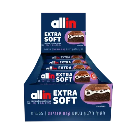 חטיף חלבון אול אין אקסטרה סופט 18 יח׳ / Allin Extra Soft