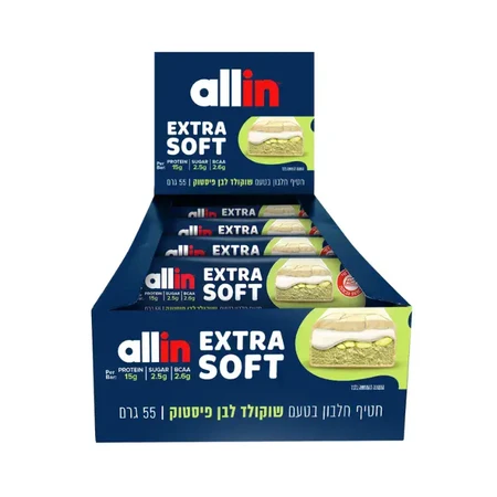 חטיף חלבון אול אין אקסטרה סופט 18 יח׳ / Allin Extra Soft