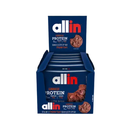עוגיית חלבון אול אין 12 י״ח / Allin protein cookie