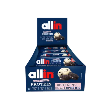 חטיפי חלבון אול אין 24 יח׳ (טעמים לבחירה) / Protein Bar Allin