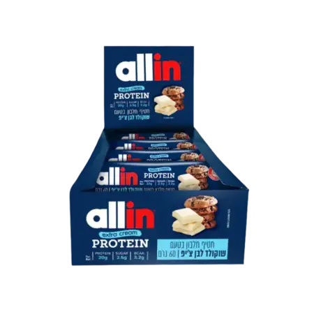חטיפי חלבון אול אין 24 יח׳ (טעמים לבחירה) / Protein Bar Allin