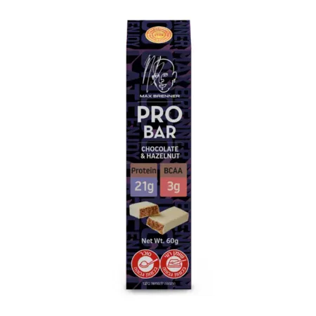 חטיפי חלבון מקס ברנר / Max Brenner Pro Bar / מכיל 18 יח'