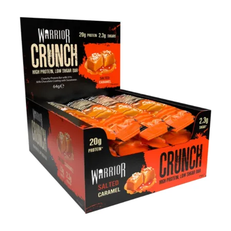 חטיפי חלבון ווריאור קראנץ' מבצע זוגות / 24 יח' Warrior Crunch Protein Bar