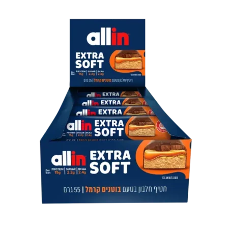 חטיף חלבון אול אין אקסטרה סופט 18 יח׳ / Allin Extra Soft