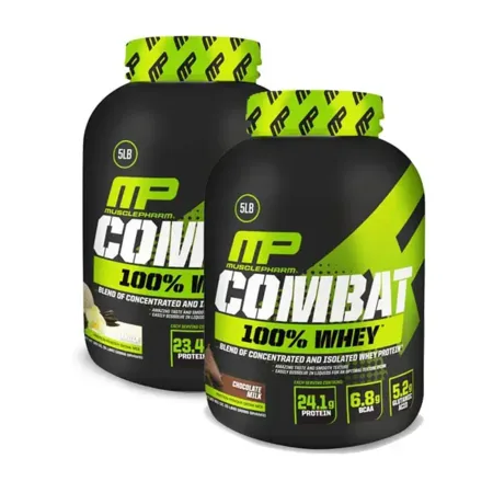 אבקת חלבון קומבט מאסל פארם מבצע זוגות / MP Muscle Pharm Combat Whey
